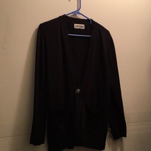 Black cardigan